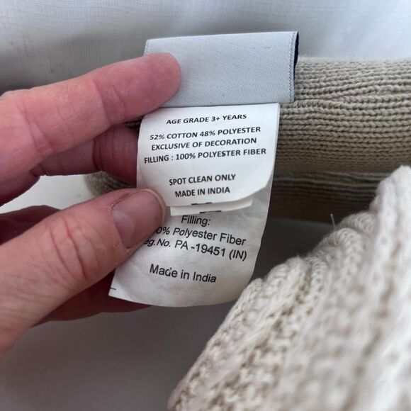 Buddy Set NWT Knitted Stuffed Bunny Rabbit w/ Blanket Made in India Nursery Baby - Picture 9 of 10